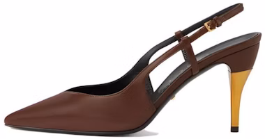 (Women) Gucci Leather Pointed Toe Buckle Stiletto 'Brown Gold' 762378-C9D00-2208 (Women) Gucci Leather Pointed Toe Buckle Stiletto 'Brown Gold' 762378-C9D00-2208