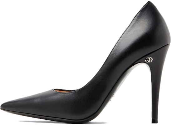 (Women) Gucci Leather Pointed Toe Slip-On Stiletto High Heels 'Black' 738682-C9D00-1000 Buy (Women) Gucci Leather Pointed Toe Slip-On Stiletto High Heels 'Black' 738682-C9D00-1000