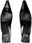 Shop (W) Gucci Kasut Kulit Slip-On Tumit Tinggi Berhujung Runcing 'Hitam' 764192-CLG30-1000