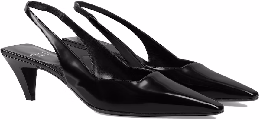 (W) Gucci Kasut Kulit Slip-On Tumit Tinggi Berhujung Runcing 'Hitam' 764192-CLG30-1000 Order (W) Gucci Kasut Kulit Slip-On Tumit Tinggi Berhujung Runcing 'Hitam' 764192-CLG30-1000