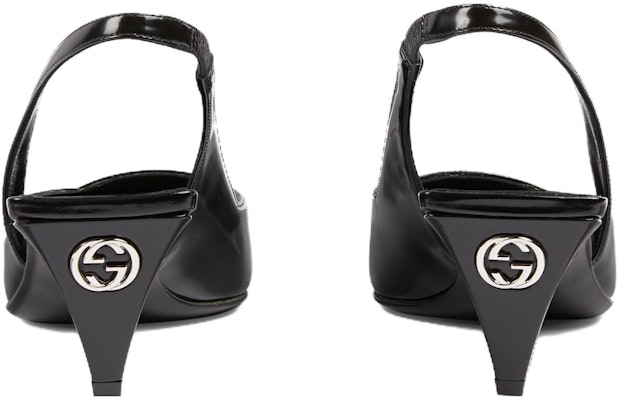 (W) Gucci Kasut Kulit Slip-On Tumit Tinggi Berhujung Runcing 'Hitam' 764192-CLG30-1000 Shop (W) Gucci Kasut Kulit Slip-On Tumit Tinggi Berhujung Runcing 'Hitam' 764192-CLG30-1000
