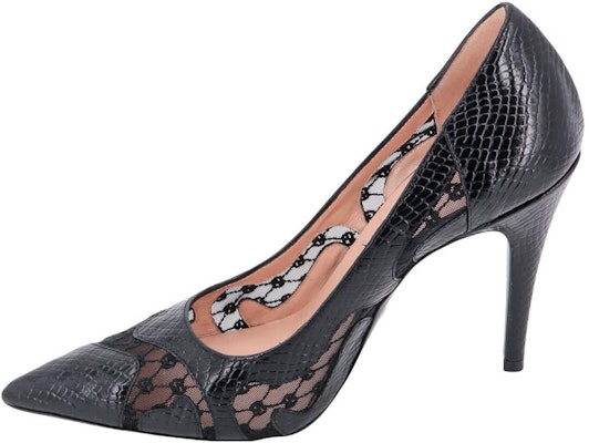 (Women) Gucci Leather Pointed Toe Stiletto 'Black' 738689-AABX8-1000 Buy (Women) Gucci Leather Pointed Toe Stiletto 'Black' 738689-AABX8-1000