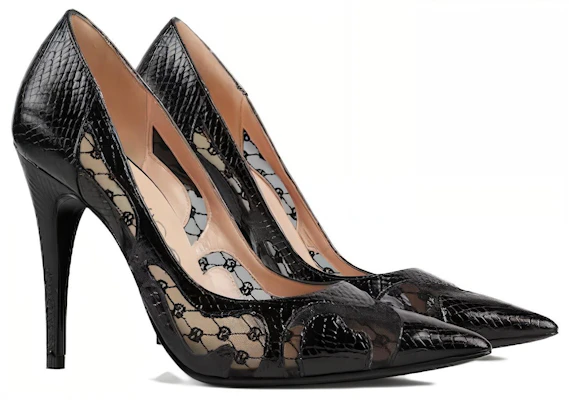 (W) Gucci Décolleté in Pelle a Punta Stiletto ''Nero'' 738689-AABX8-1000 Shop (W) Gucci Décolleté in Pelle a Punta Stiletto ''Nero'' 738689-AABX8-1000