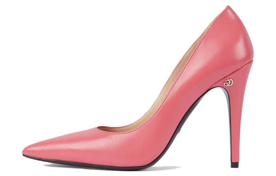 (Women) Gucci Leather Pointed Toe Stiletto 'Pink' 738682-C9D00-6627