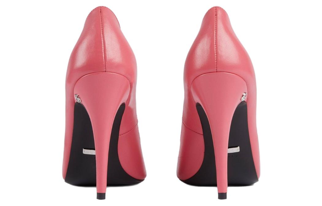 Purchase (W) グッチ レザー ポインテッドトゥ ピンヒール (ピンク) 738682-C9D00-6627