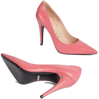 (Women) Gucci Leather Pointed Toe Stiletto 'Pink' 738682-C9D00-6627 Details for (Women) Gucci Leather Pointed Toe Stiletto 'Pink' 738682-C9D00-6627