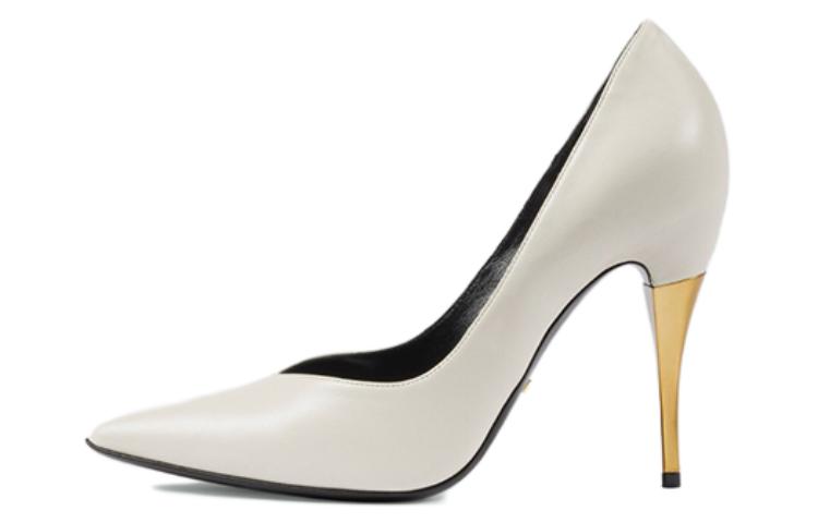 (Women) Gucci Leather Pointed Toe Stiletto 'White' 715145-BKO00-9049