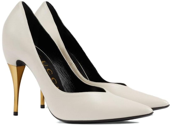 (Women) Gucci Leather Pointed Toe Stiletto 'White' 715145-BKO00-9049 Lookbook (Women) Gucci Leather Pointed Toe Stiletto 'White' 715145-BKO00-9049