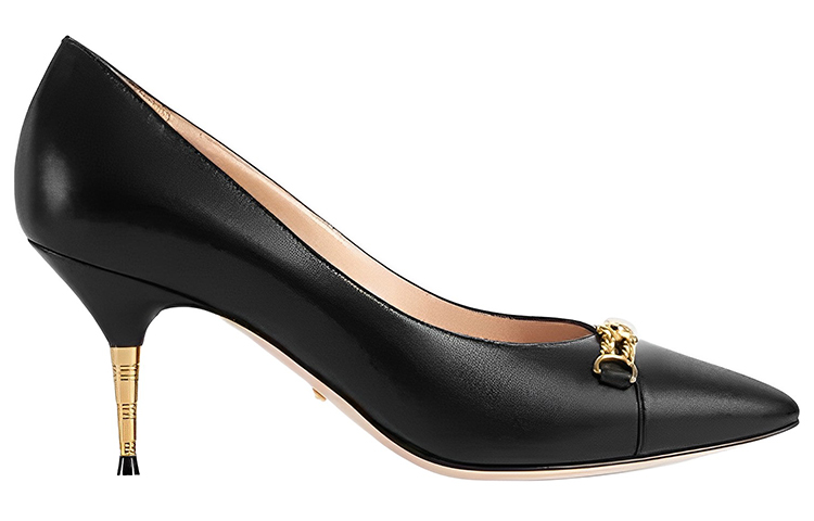 Order (W) Zapatos de Tacón Gucci de Cuero 'Negro' 674858-C9D00-1000