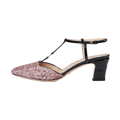 (W) Gucci Leather Pumps 'Pink Buckle'