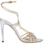 Order (W) Sandali Gucci in Pelle con Tacco Alto e Fibbia Punta Tonda ''Argento'' 771596-B8B20-8150