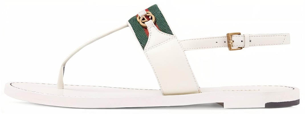 (Women) Gucci Leather Round-Toe Buckle Slide Sandals 'White' 624308-DH790-9122 Buy (Women) Gucci Leather Round-Toe Buckle Slide Sandals 'White' 624308-DH790-9122
