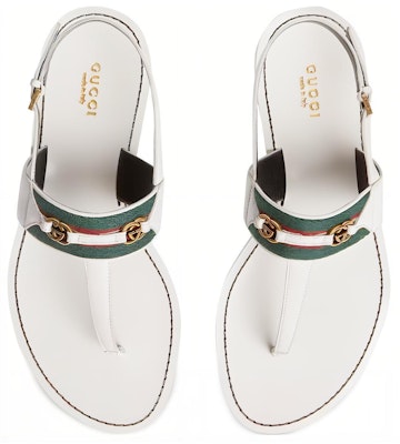 (Women) Gucci Leather Round-Toe Buckle Slide Sandals 'White' 624308-DH790-9122 Lookbook (Women) Gucci Leather Round-Toe Buckle Slide Sandals 'White' 624308-DH790-9122