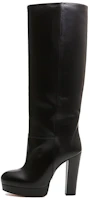 (Women) Gucci Leather Round-Toe High-Top Boots 'Black' 589785-BKO00-1000 (Women) Gucci Leather Round-Toe High-Top Boots 'Black' 589785-BKO00-1000