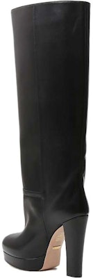 (Women) Gucci Leather Round-Toe High-Top Boots 'Black' 589785-BKO00-1000 Lookbook (Women) Gucci Leather Round-Toe High-Top Boots 'Black' 589785-BKO00-1000