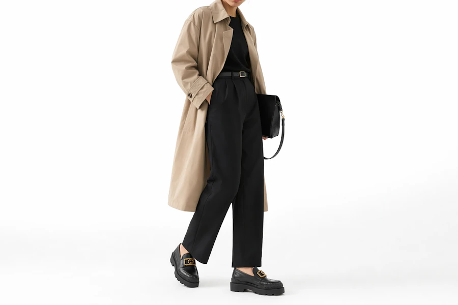 (W) グッチ レザー ラウンドトゥ ローファー (ブラック) 762238-17X00-1000 Order (W) グッチ レザー ラウンドトゥ ローファー (ブラック) 762238-17X00-1000