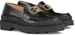 (W) Gucci Kasut Loafer Kulit Hujung Bulat 'Hitam' 762238-17X00-1000