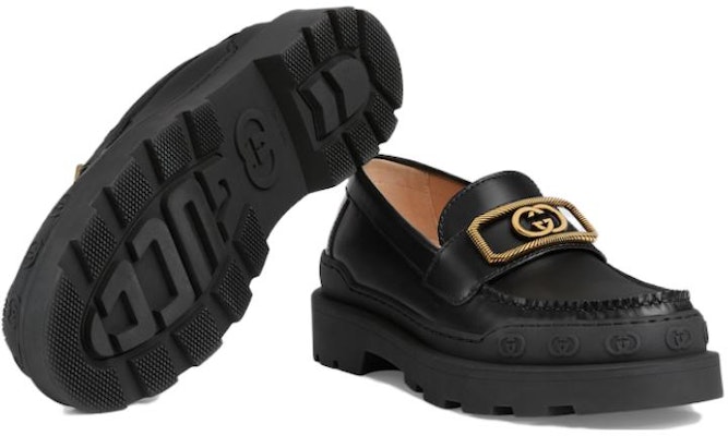 (Women) Gucci Leather Round-Toe Loafer 'Black' 762238-17X00-1000 Purchase (Women) Gucci Leather Round-Toe Loafer 'Black' 762238-17X00-1000