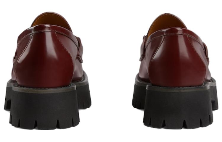 Purchase (W) Gucci Loafer de Piel con Punta Redonda 'Borgoña' 764211-DS800-6629