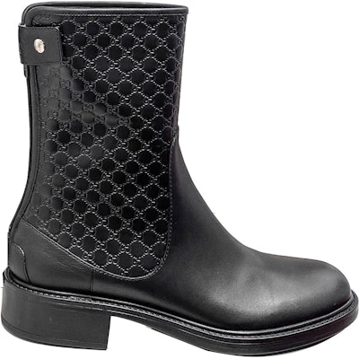 (Women) Gucci Leather Round-Toe Slip-On Ankle Boots 'Black Comfort' 494517-A9LF0-1000 Order (Women) Gucci Leather Round-Toe Slip-On Ankle Boots 'Black Comfort' 494517-A9LF0-1000