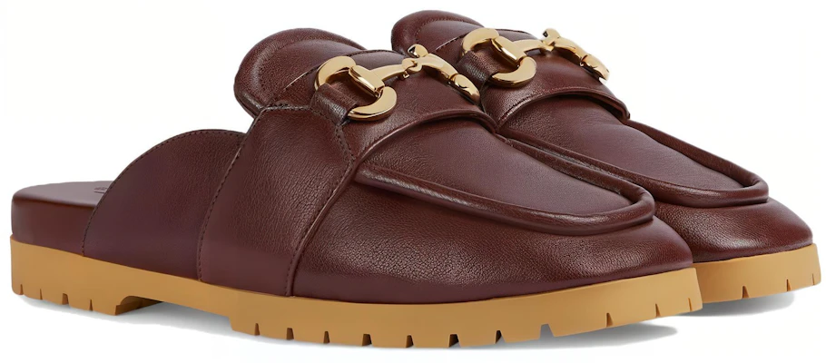 (W) Gucci Pantofole Slip-On in Pelle Punta Tonda ''Marrone'' 771096-AACAI-2208 Order (W) Gucci Pantofole Slip-On in Pelle Punta Tonda ''Marrone'' 771096-AACAI-2208