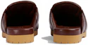 Shop (W) Gucci Pantofole Slip-On in Pelle Punta Tonda ''Marrone'' 771096-AACAI-2208