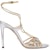 (Women) Gucci Leather Round-Toe Buckle High Heel Sandal 'Silver' 771596-B8B20-8150
