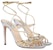 (Women) Gucci Leather Round-Toe Buckle High Heel Sandal 'Silver' 771596-B8B20-8150