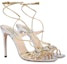 Lookbook (Women) Gucci Leather Round-Toe Buckle High Heel Sandal 'Silver' 771596-B8B20-8150