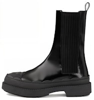(Women) Gucci Leather Round Toe Flat Chelsea Boots 'Black Comfort' 758047-AACMT-1000 (Women) Gucci Leather Round Toe Flat Chelsea Boots 'Black Comfort' 758047-AACMT-1000