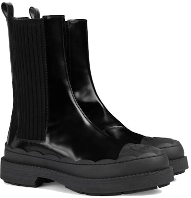 (W) Botas Planas Chelsea de Cuero Gucci Punta Redonda 'Black Comfort'. 758047-AACMT-1000 Order (W) Botas Planas Chelsea de Cuero Gucci Punta Redonda 'Black Comfort'. 758047-AACMT-1000