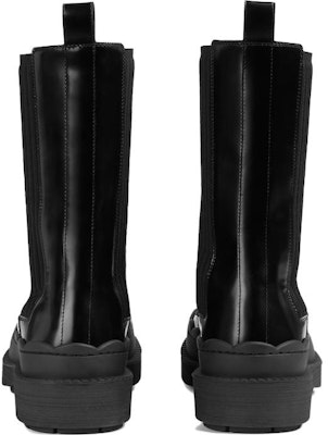 (W) Botas Planas Chelsea de Cuero Gucci Punta Redonda 'Black Comfort'. 758047-AACMT-1000 Lookbook (W) Botas Planas Chelsea de Cuero Gucci Punta Redonda 'Black Comfort'. 758047-AACMT-1000