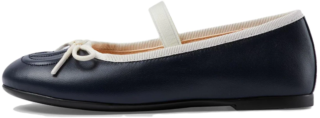 (Women) Gucci Leather Round-Toe Flats 'Dark Blue' 702907-1D7A0-4053 Buy (Women) Gucci Leather Round-Toe Flats 'Dark Blue' 702907-1D7A0-4053