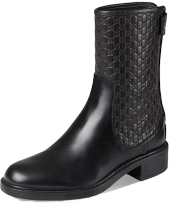 (Women) Gucci Leather Round-Toe Slip-On Ankle Boots 'Black Comfort' 494517-A9LF0-1000 Buy (Women) Gucci Leather Round-Toe Slip-On Ankle Boots 'Black Comfort' 494517-A9LF0-1000