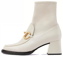 (Women) Gucci Leather Round Toe Zip Boot 'White' 719830-1DO50-9022 (Women) Gucci Leather Round Toe Zip Boot 'White' 719830-1DO50-9022
