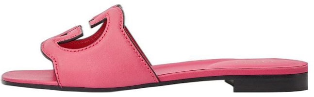(Women) Gucci Leather Sandal 'Double G Hollow Pink' 742058-US000-6627 (Women) Gucci Leather Sandal 'Double G Hollow Pink' 742058-US000-6627