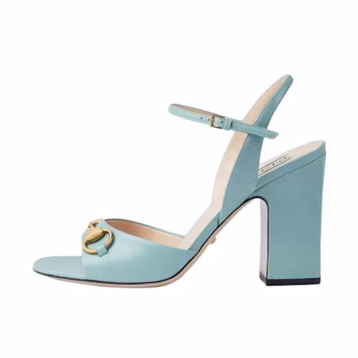 (W) Gucci Leather Sandal 'Light Blue'