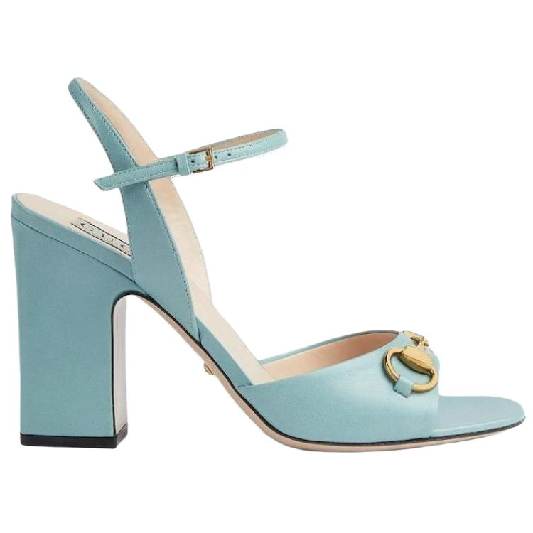 Order GUCCI古馳 皮革 簡潔優雅 一字帶涼鞋 女款 淺藍色