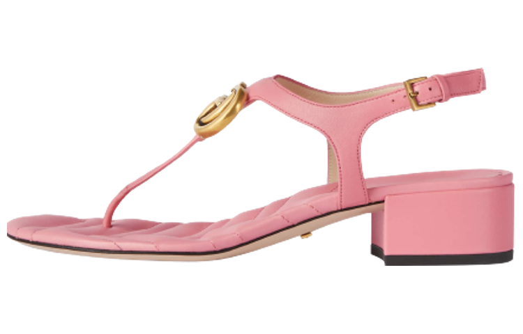 (Women) Gucci Leather Sandal with Buckle 'Pink Fashion' 674840-BKO00-5815