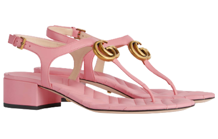Order GUCCI古馳 皮革 搭扣 時尚涼鞋 女款 粉色