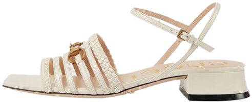 (Women) Gucci Leather Sandal with Horsebit 'White' 645405-C9D00-9022 (Women) Gucci Leather Sandal with Horsebit 'White' 645405-C9D00-9022