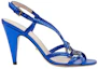Order (W) Sandali in Pelle Gucci con Fibbia Doppia G Cristallo ''Blu'' 739098-B8B00-4220