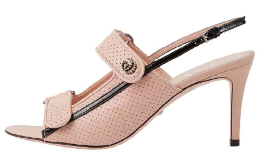 (Women) Gucci Leather Sandals with Mini Double G Buckle 'Light Pink' 655415-04JT0-6764