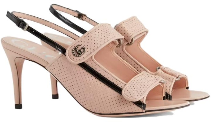 (W) (女性用) グッチレザーサンダル ミニダブルGバックル 'ライトピンク' 655415-04JT0-6764 655415-04JT0-6764 Lookbook (W) (女性用) グッチレザーサンダル ミニダブルGバックル 'ライトピンク' 655415-04JT0-6764 655415-04JT0-6764