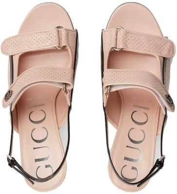 (W) (女性用) グッチレザーサンダル ミニダブルGバックル 'ライトピンク' 655415-04JT0-6764 655415-04JT0-6764 Shop (W) (女性用) グッチレザーサンダル ミニダブルGバックル 'ライトピンク' 655415-04JT0-6764 655415-04JT0-6764