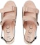 Shop (W) (女性用) グッチレザーサンダル ミニダブルGバックル 'ライトピンク' 655415-04JT0-6764 655415-04JT0-6764