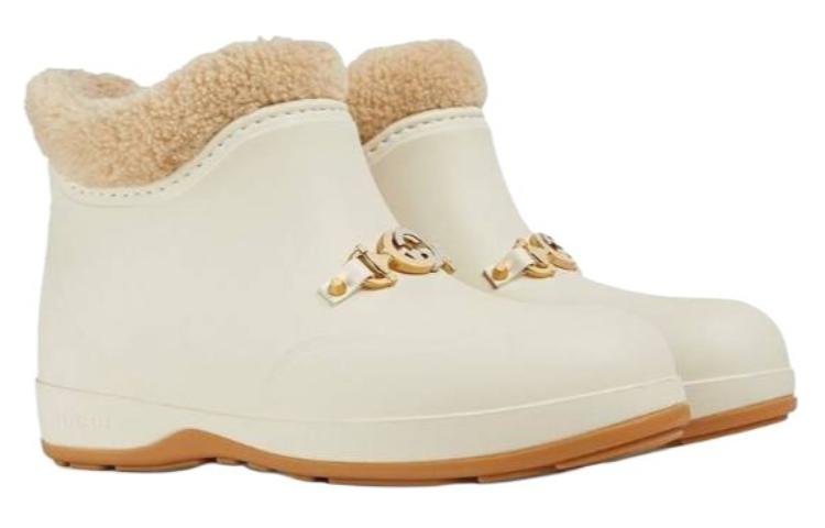 Lookbook (Women) Gucci Leather Short Boot 'Beige Comfort' 627890-JCCO0-9080