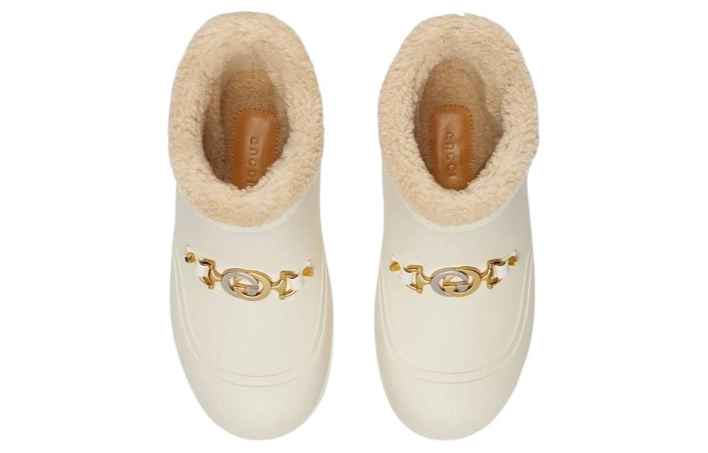 Shop (Women) Gucci Leather Short Boot 'Beige Comfort' 627890-JCCO0-9080
