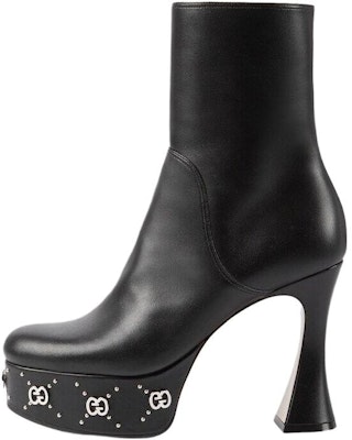 (W) 구찌 트렌디 블랙 가죽 숏부츠 (Gucci Trendy Black Leather Short Boots) 740599-BKO00-1000 Buy (W) 구찌 트렌디 블랙 가죽 숏부츠 (Gucci Trendy Black Leather Short Boots) 740599-BKO00-1000