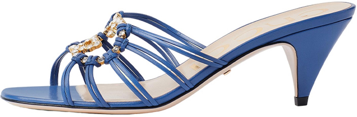 (Women) Gucci Leather Slide 'Blue Fashion' 694864-C9D00-4519 Buy (Women) Gucci Leather Slide 'Blue Fashion' 694864-C9D00-4519